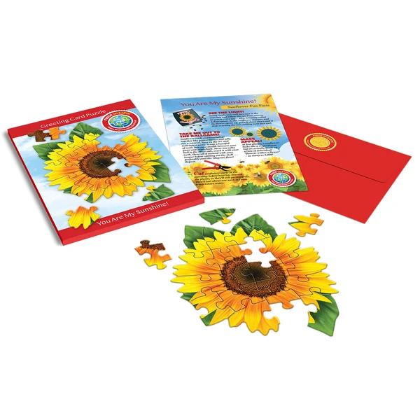 Madd Capp - Jigsaw Puzzle Greeting Card - Sunflower 20 Piece & Envelope - Image 2