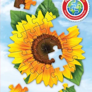 Madd Capp - Jigsaw Puzzle Greeting Card - Sunflower 20 Piece & Envelope