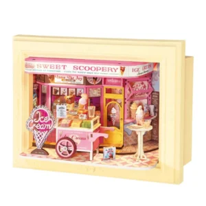 Robotime  Sweet Scoopery Ice Cream Light Up Story Frame Puzzle