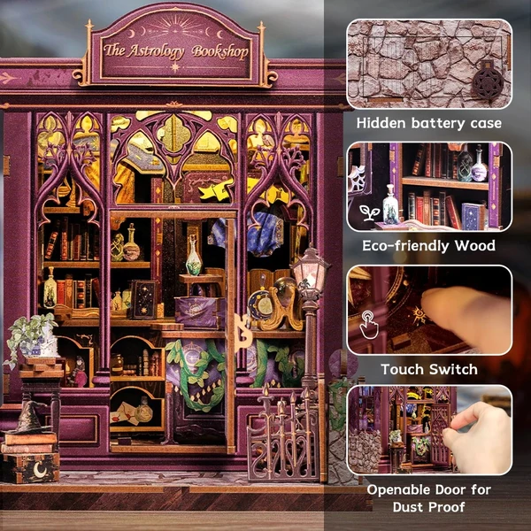 CuteBee - The Astrology Bookshop DIY Miniature House Kit - Image 3