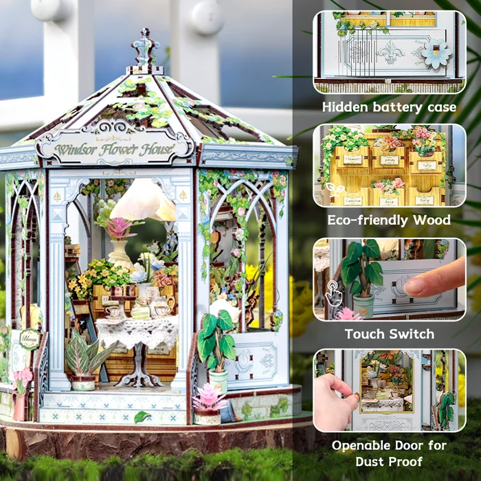 CuteBee - Windsor Flower House DIY Miniature House Kit - Image 2