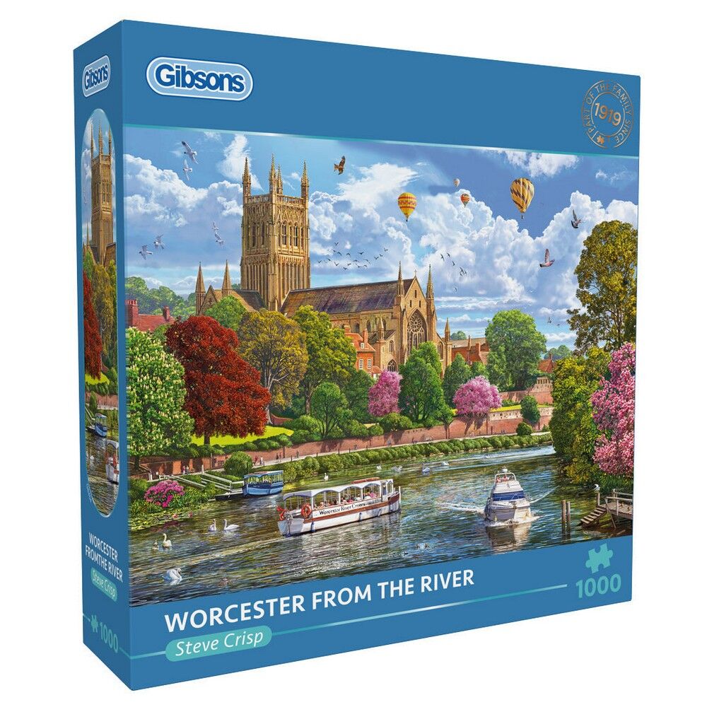 Gibsons - Worcester from the River 1000 Piece Puzzle - Image 2