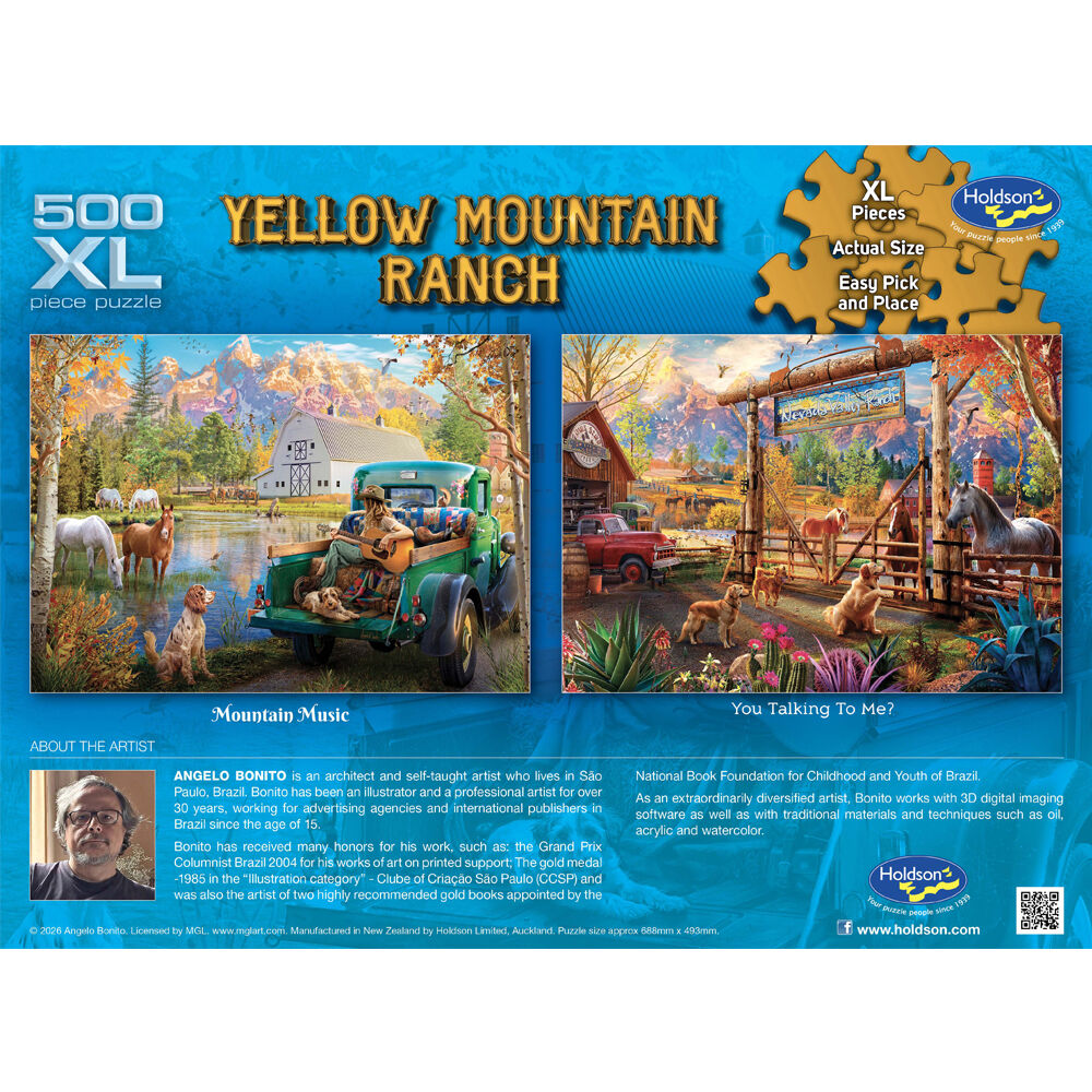 Holdson - Yellow Mountain Ranch - You Talking to Me 500 XL Piece Puzzle - Image 3